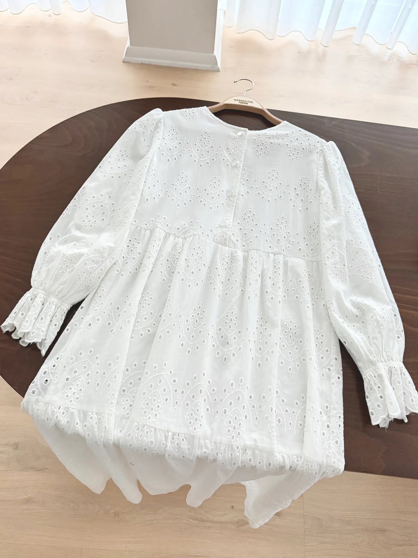 Scalloped Tiered Dress