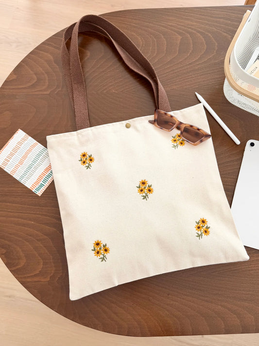 Floral Embroidered Kanvas Bag