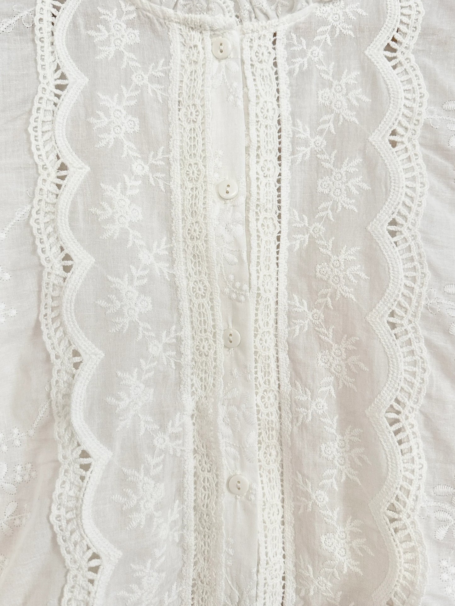 Scalloped Lace Shirt