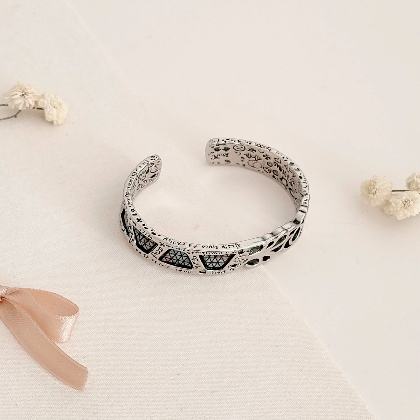 Steel & Silver Mixed Detail Bracelet