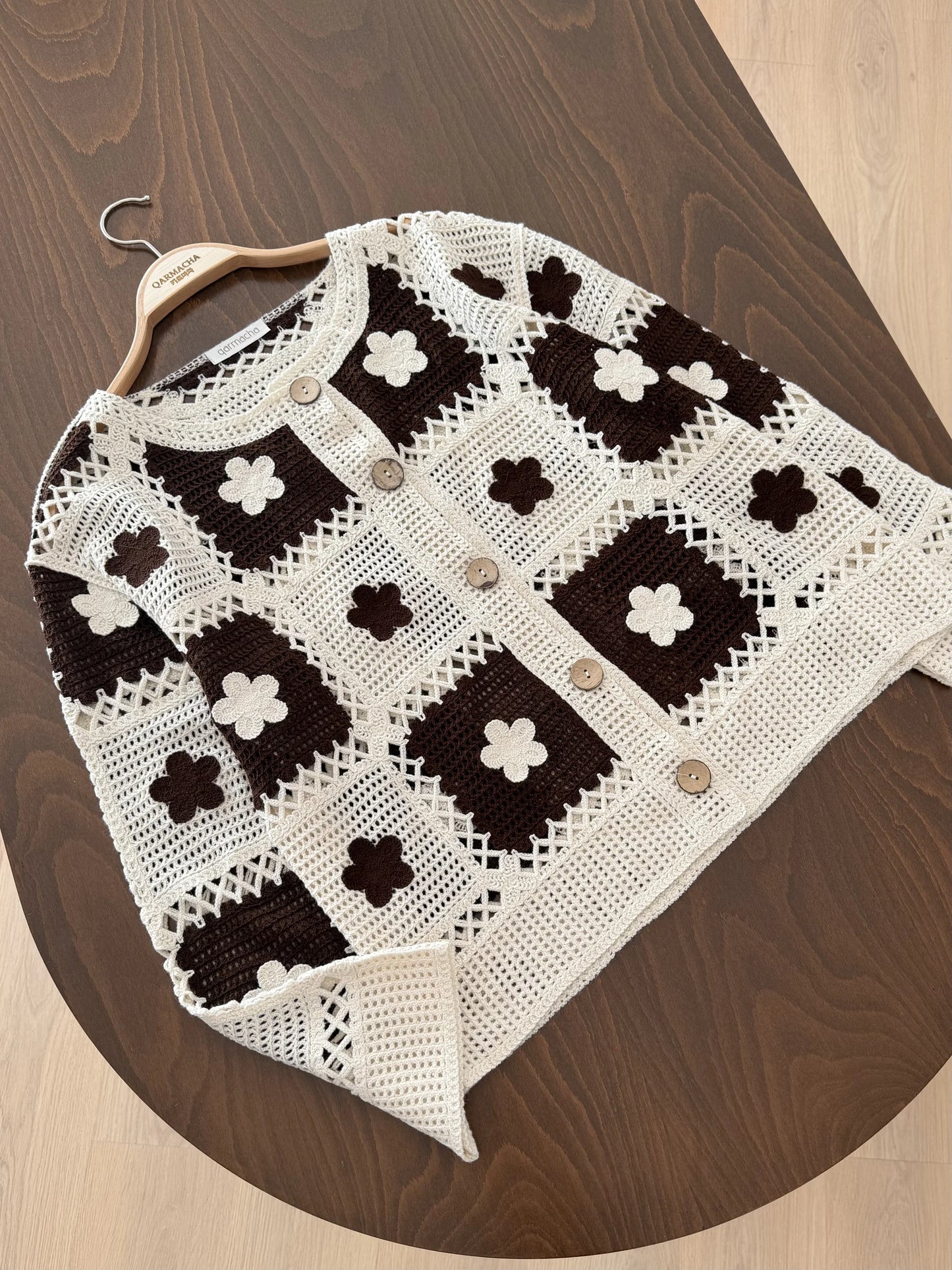 Daisy Patterned Cardigan