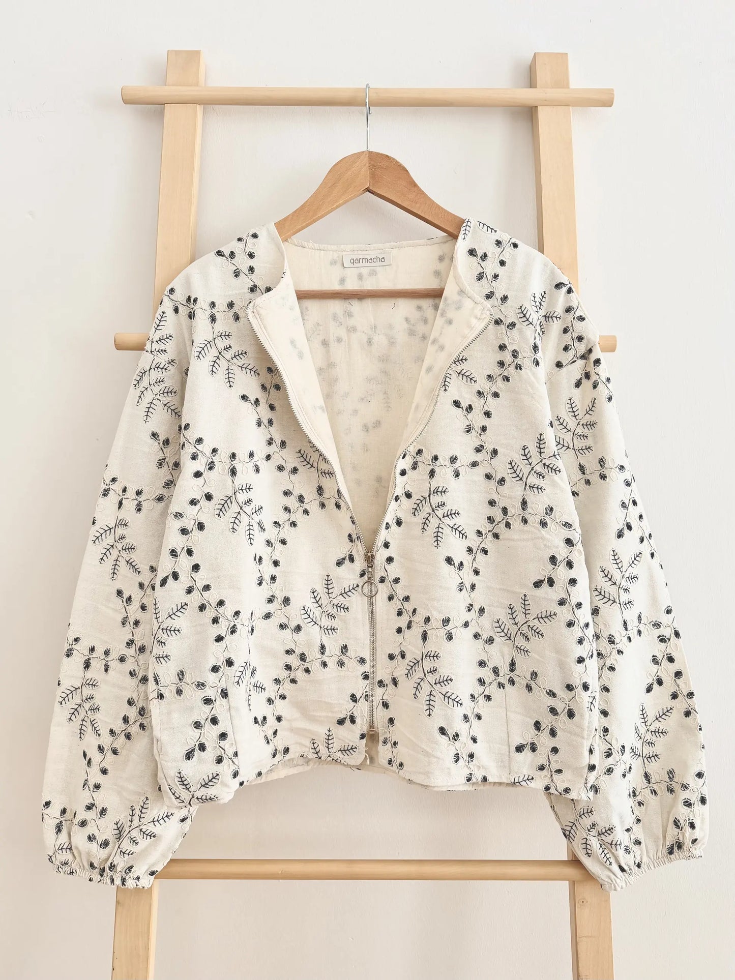 Ivy Embroidered Zip Jacket