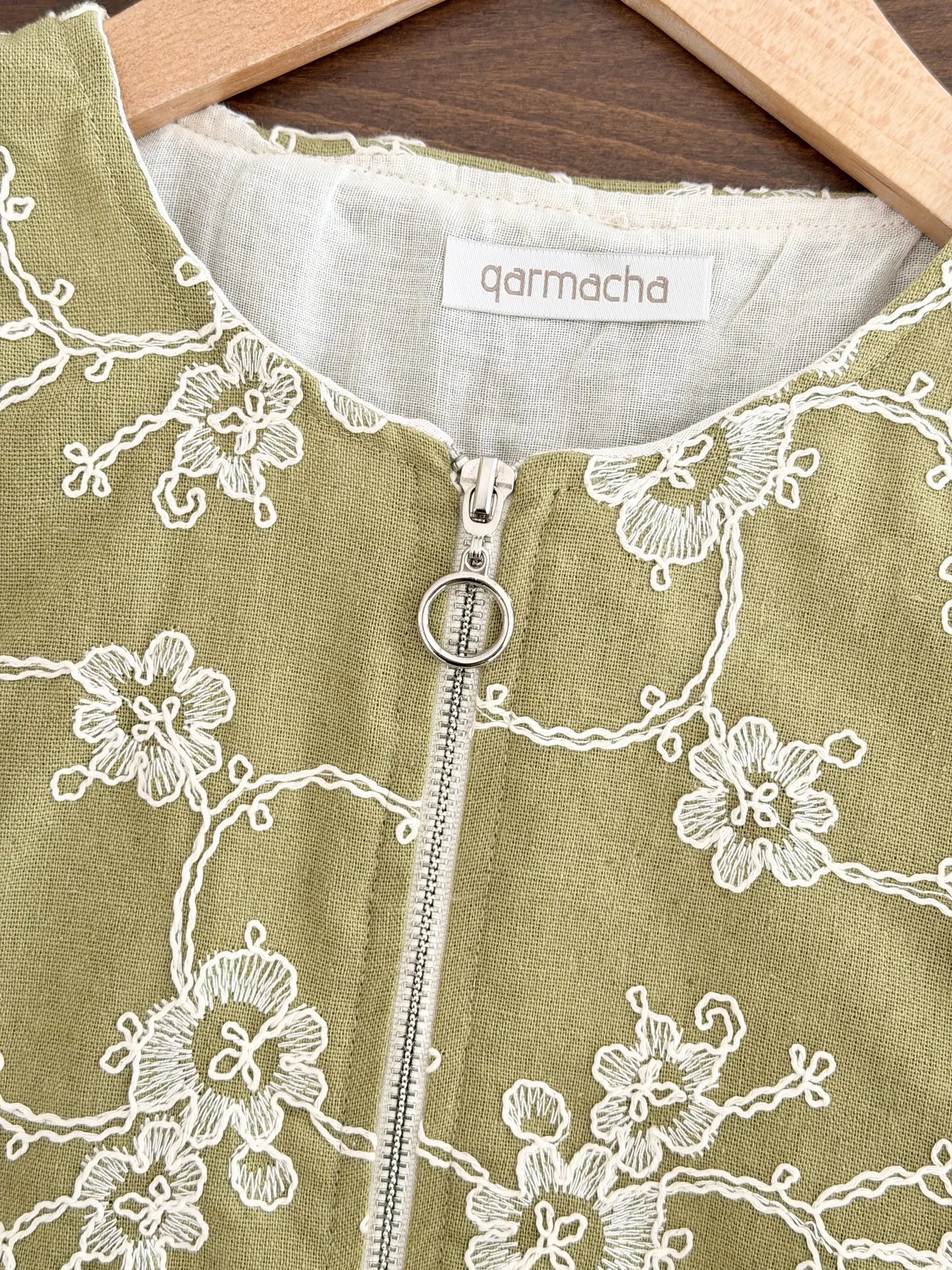 Embroidered Zip Jacket