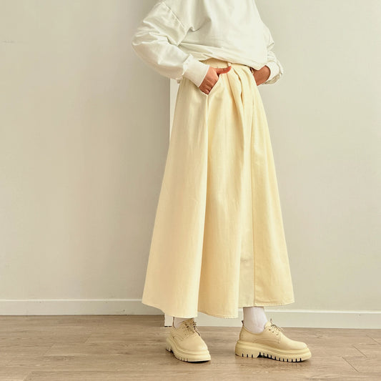 Cotton Gabardin Skirt