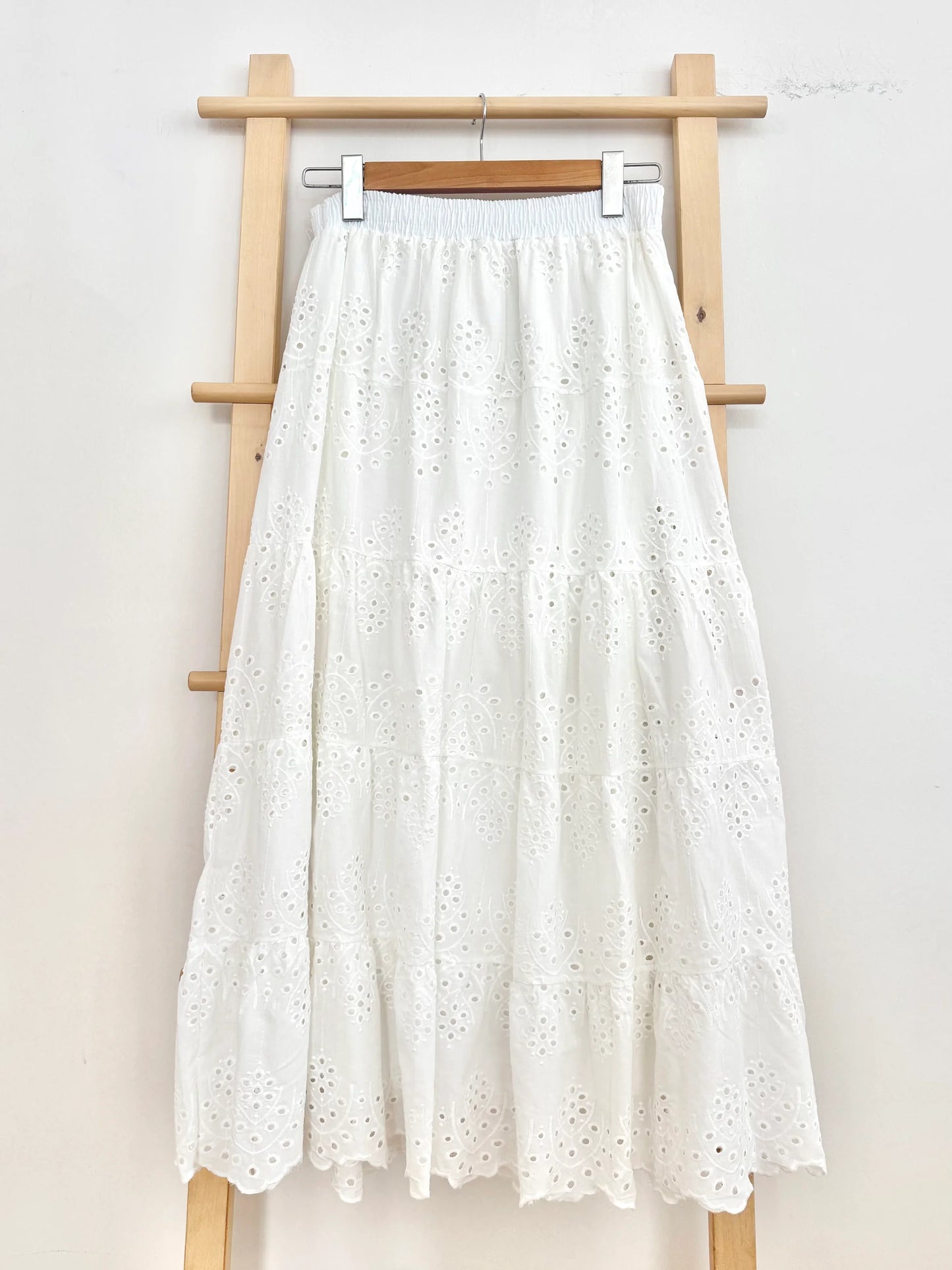 Tiered Scalloped Skirt