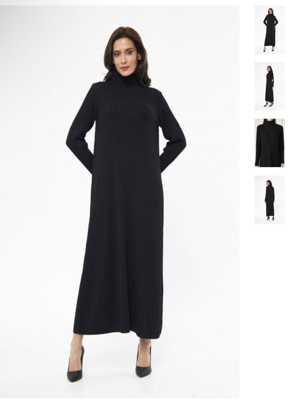 stylish knit long women's dress 