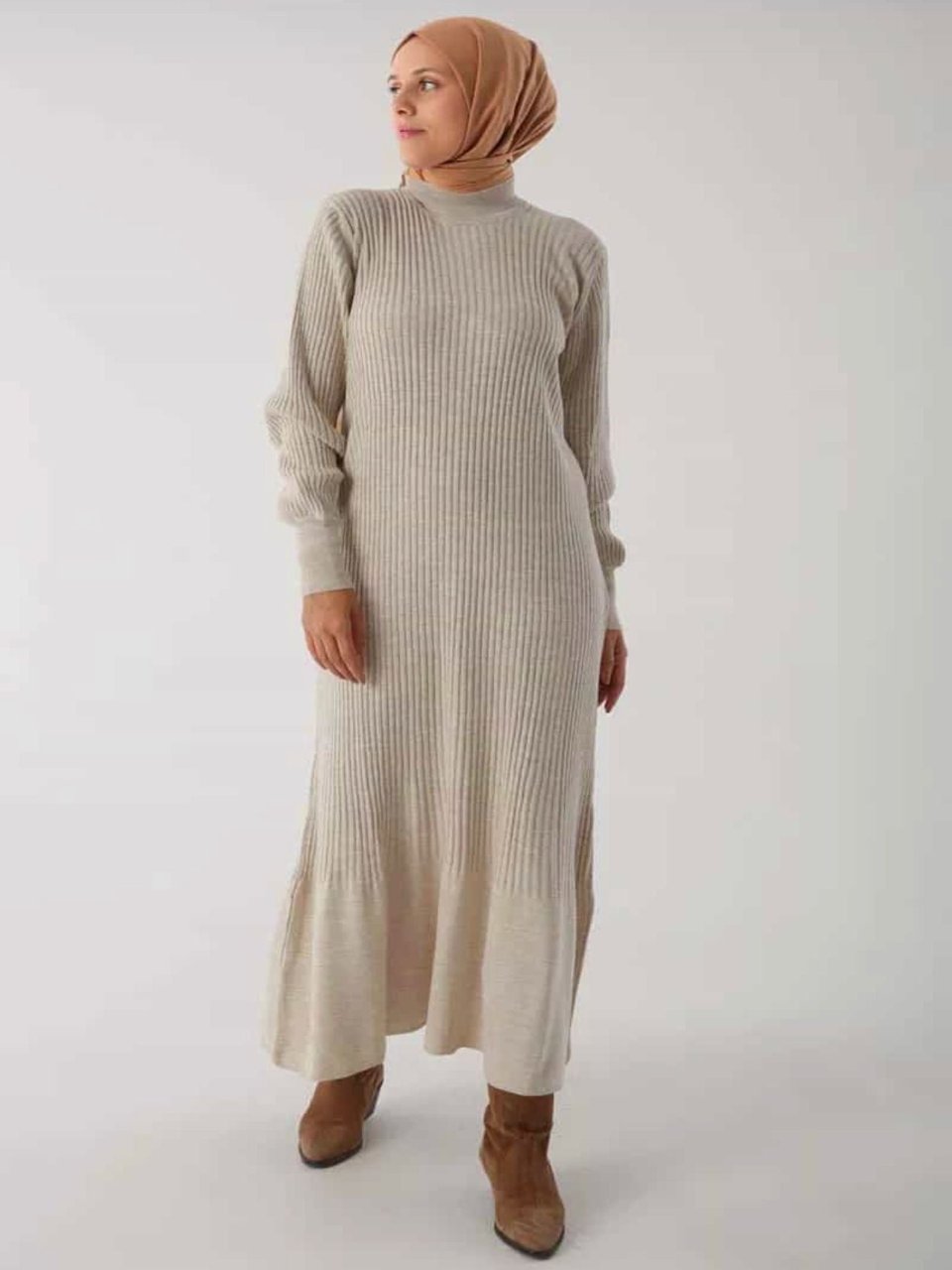 long knit women's dress stylish