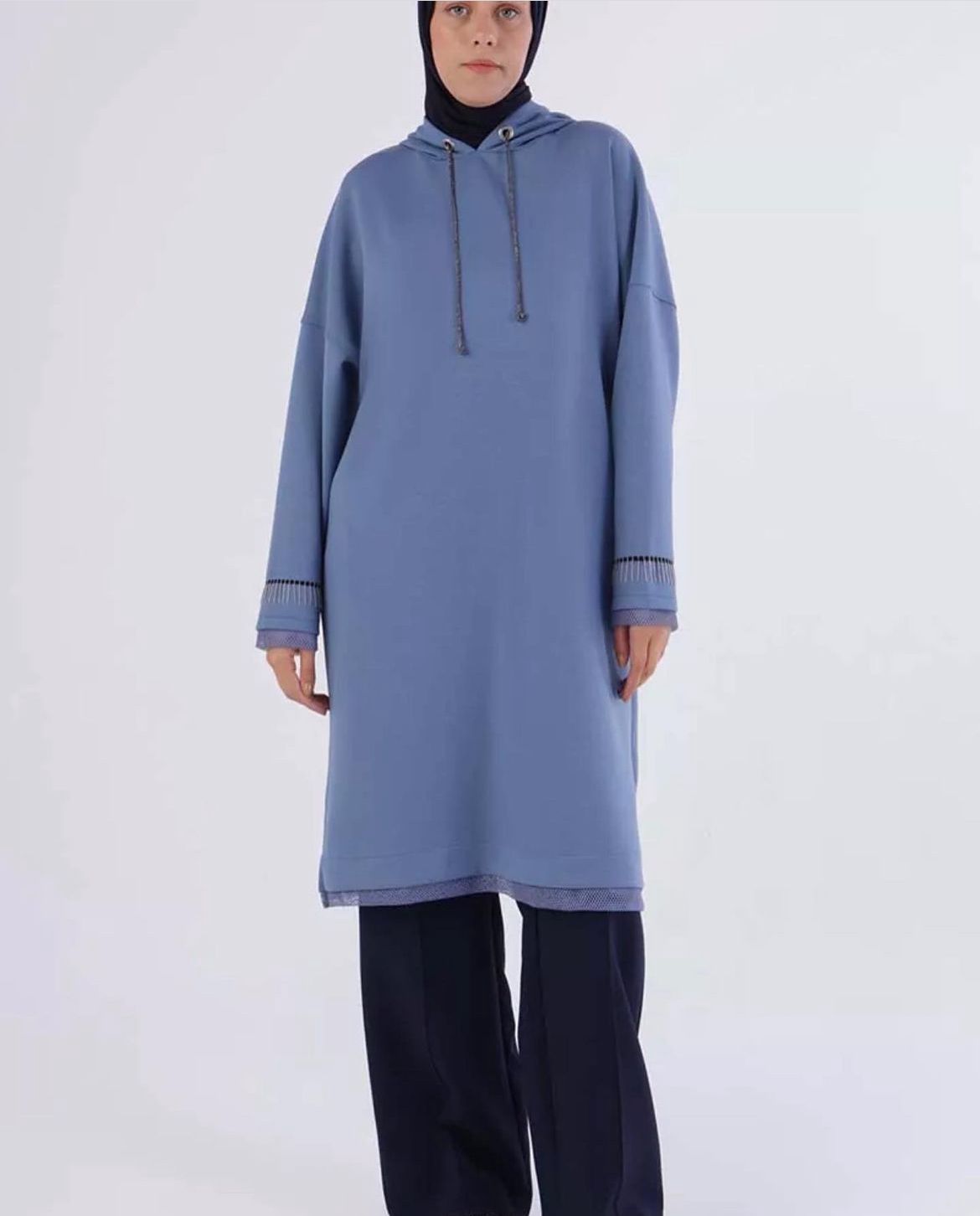 hoodie long stylish modestcomfy daily casual tunic