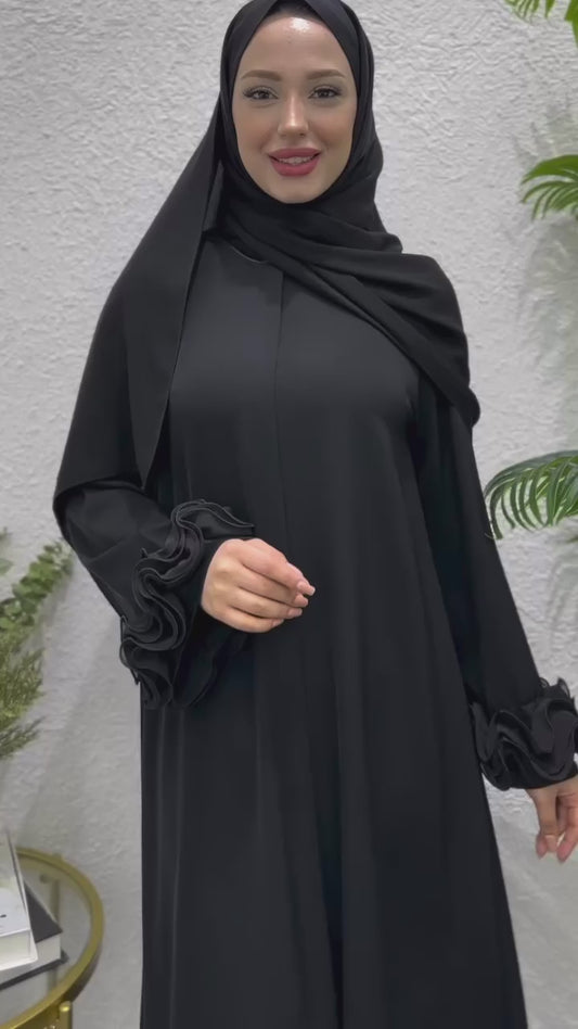 Rose Detailed Abaya