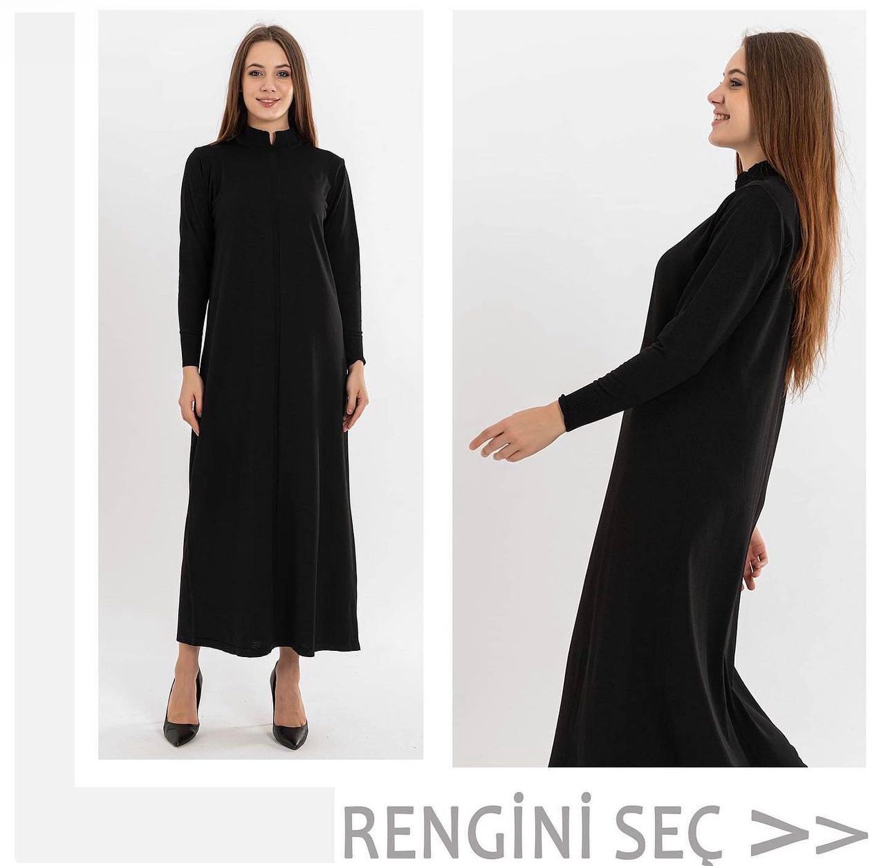 lightweight timeless long knit dress for women