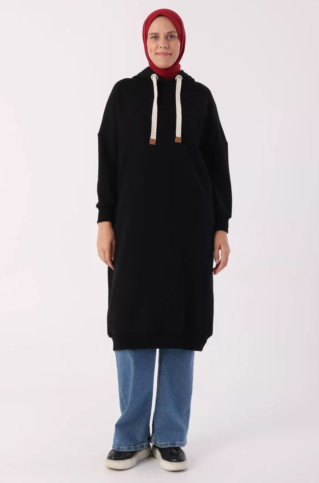 Blossom Collection Hooded Sweat Tunic With Pocket