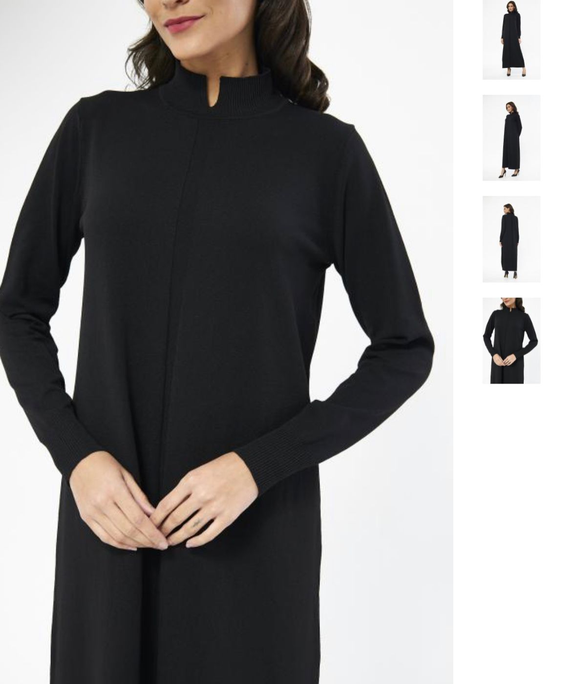 lightweight long knit comfort dress for women